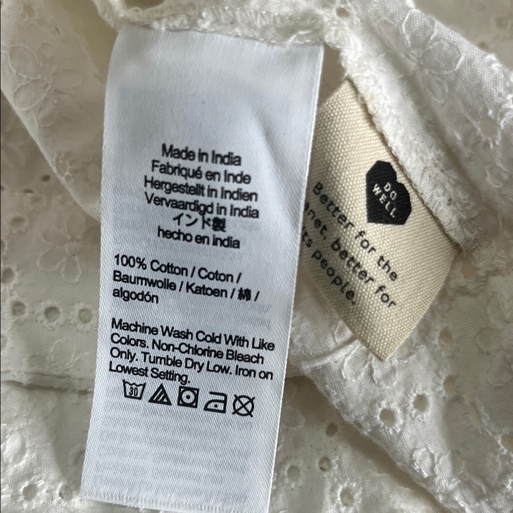 Madewell Eyelet Square-Neck White - Picture 8 of 9